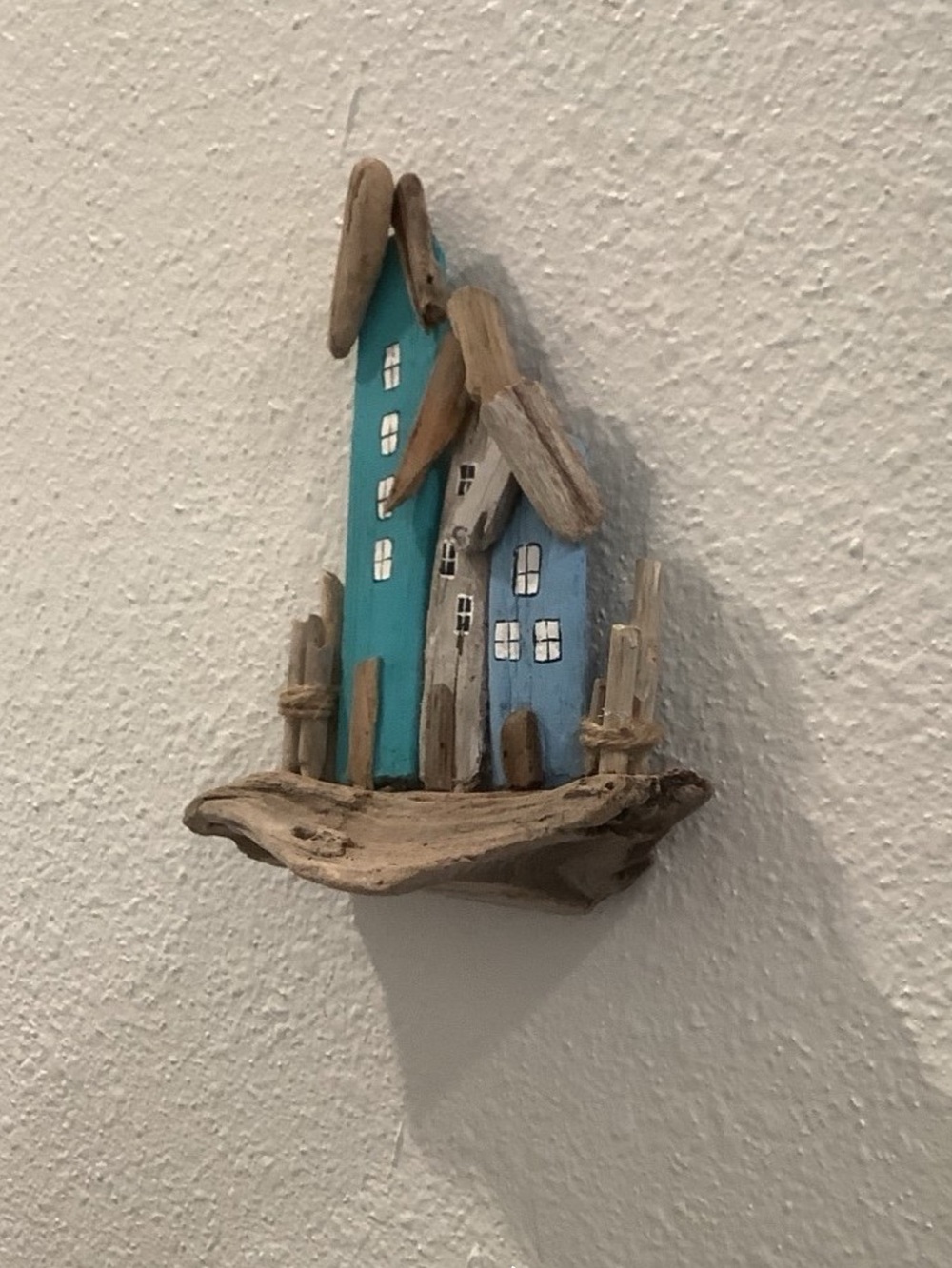 Driftwood Art, Driftwood Coastal Houses, Driftwood Wall Art, Coastal Decor - Picture 4 of 7